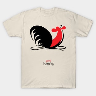 The Retro Rooster Good Moring T-Shirt